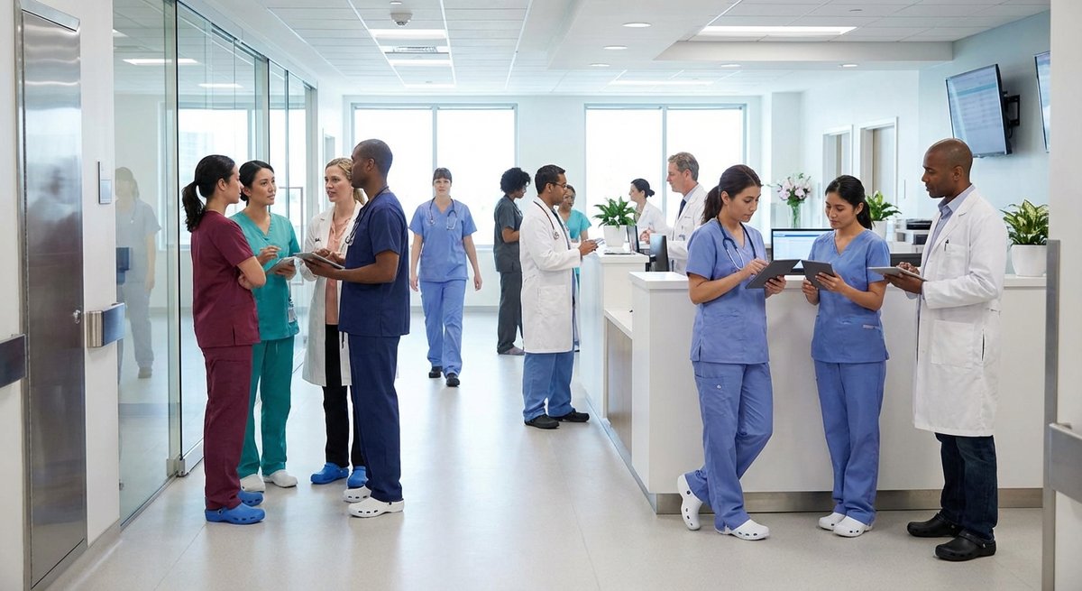 Professionisti sanitari indossano calzature Oxypas