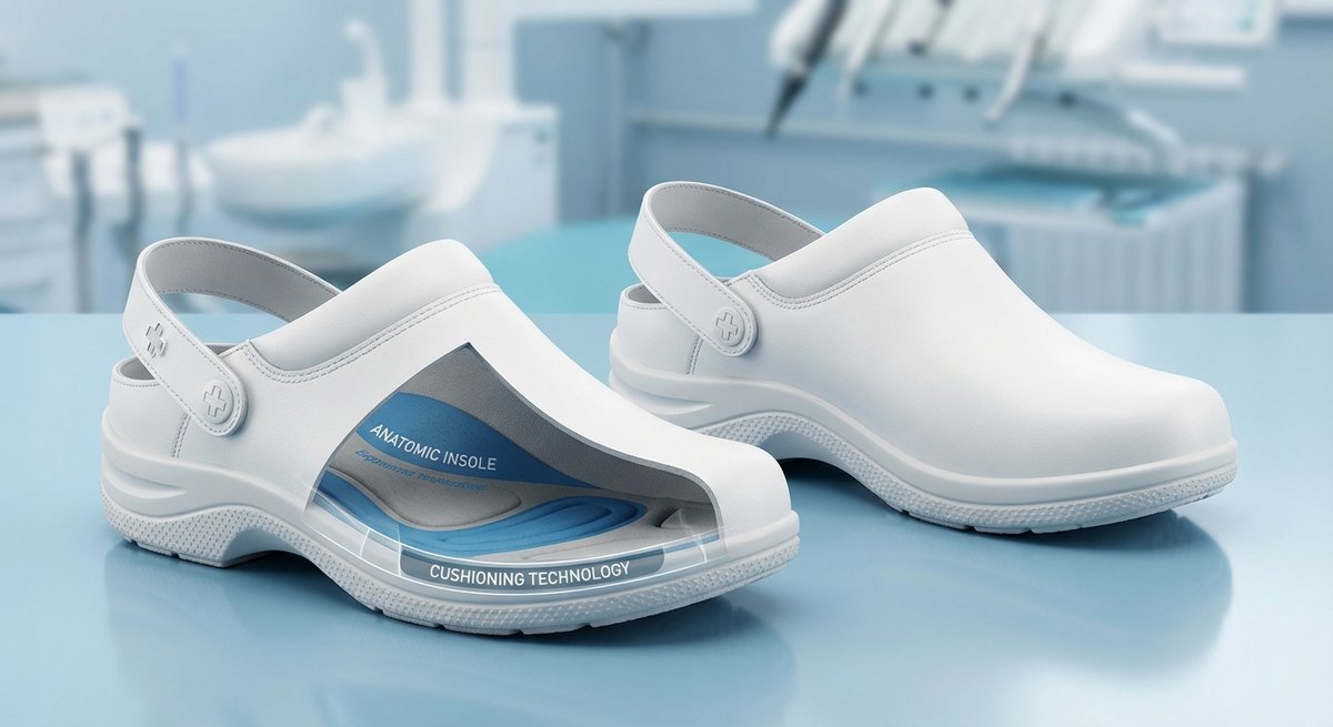 Dettaglio zoccoli sanitari Oxypas